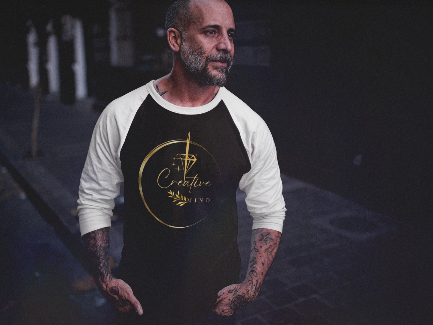 Unisex 3\4 Sleeve Baseball Tee
